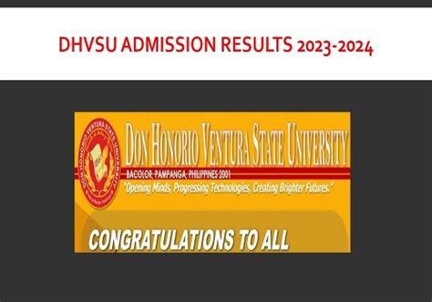 entrance exam in dhvsu|Don Honorio Ventura State University .